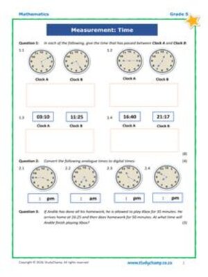 cover image of Grade 5 Maths Test: Mixed Skills Practice 2